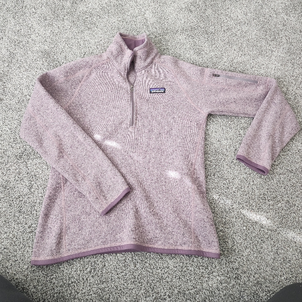 Patagonia better sweater quarter zip purple